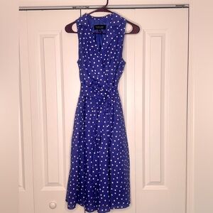 ModCloth Sleeveless Polka dot swing dress